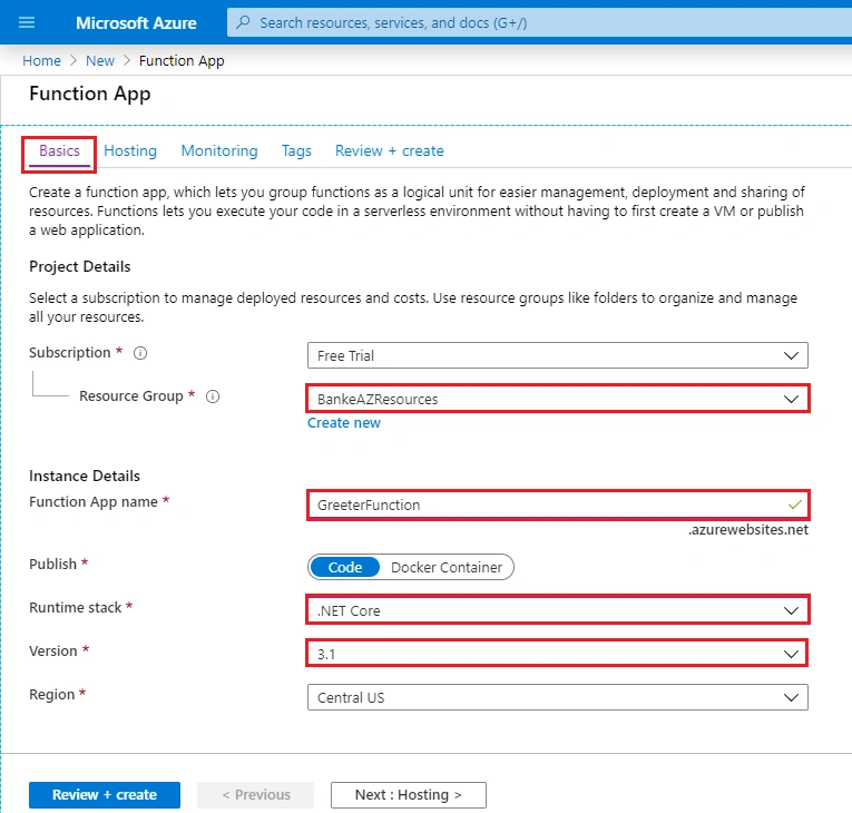 Getting Started With Windows Azure Function App