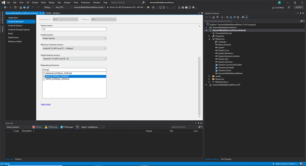 Getting Started With Xamarin Forms Media Element