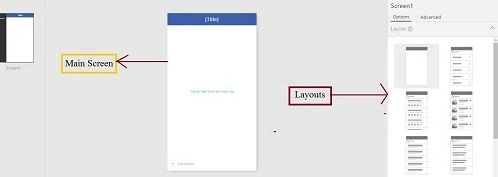 Properties of the screen