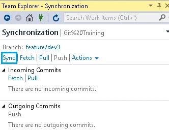 Git Operations With Visual Studio