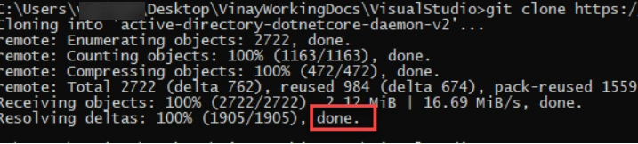 Run the git clone