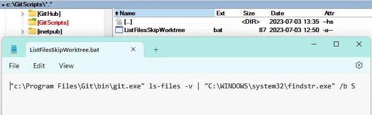SourceTree custom actions for “skip-worktree” option