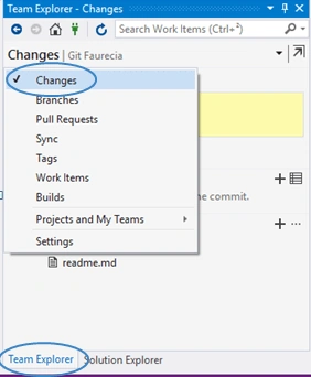 Git Basic Operations With Visual Studio