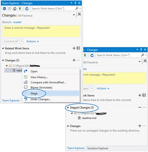 Git Basic Operations With Visual Studio