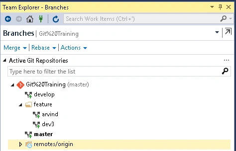 Git Basic Operations With Visual Studio