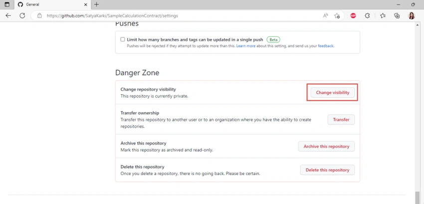 GitHub Repository Visibility Setup