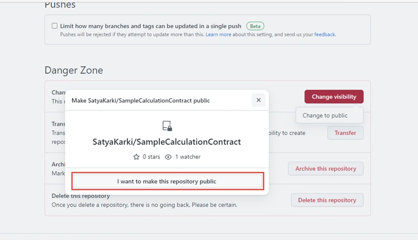 GitHub Repository Visibility Setup