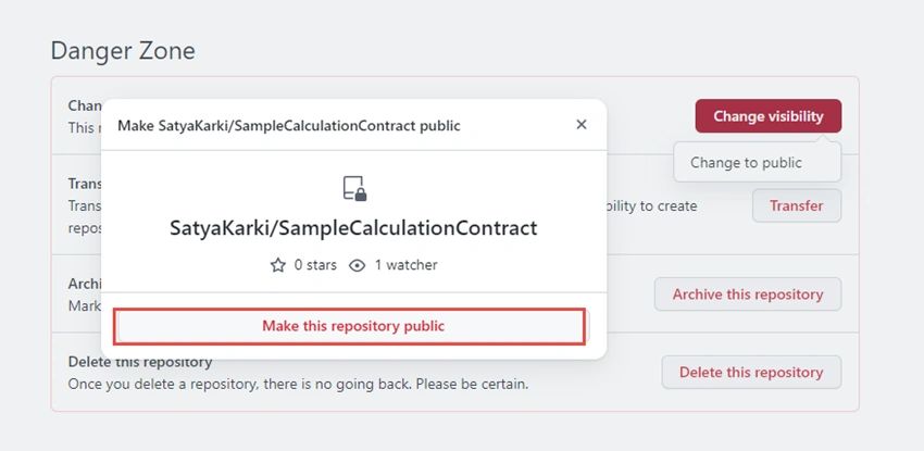 GitHub Repository Visibility Setup
