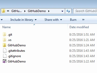 Git related folders