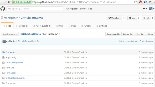 GitHubTestDemo