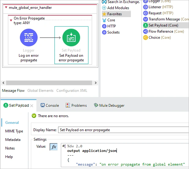 Error Handling in Mule