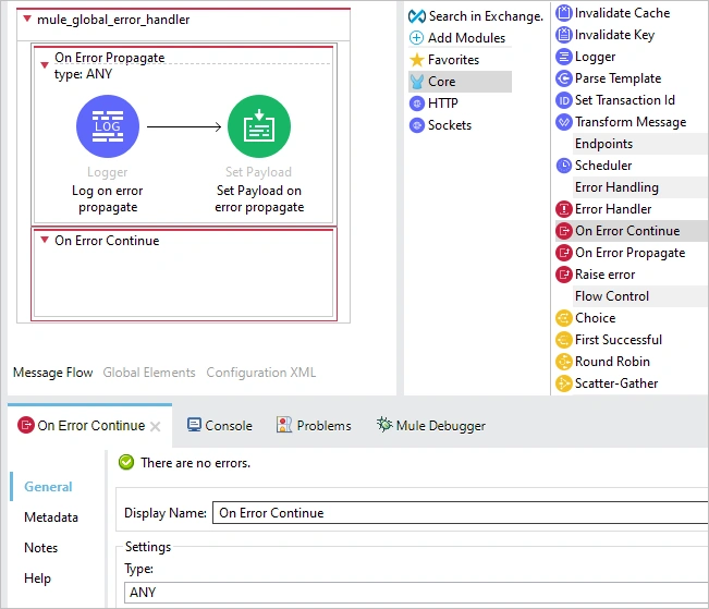 Error Handling in Mule