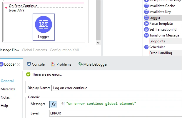 Error Handling in Mule