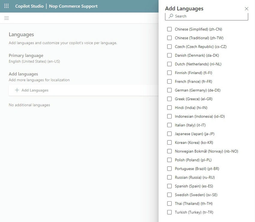 Add New Language
