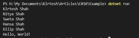 Global modifier with using Directive