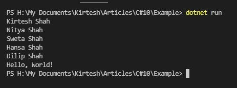 Global modifier with using Directive