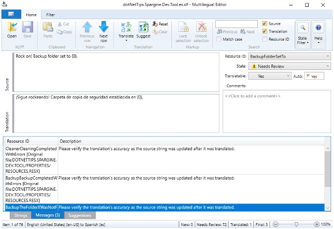 Globalizing Strings in Microsoft .NET with the Multilingual App Toolkit