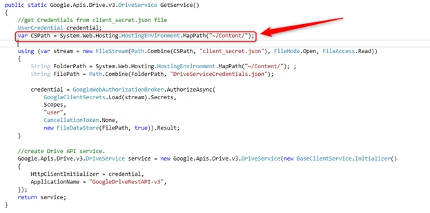 Google Drive API Integration And Use Of Functions