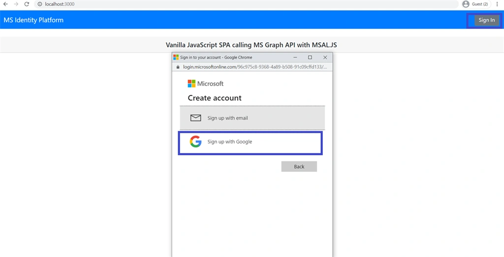 Google Federation As An Identity Provider For B2B Application