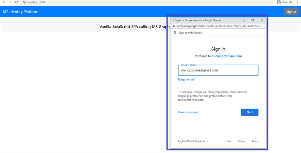 Google Federation As An Identity Provider For B2B Application
