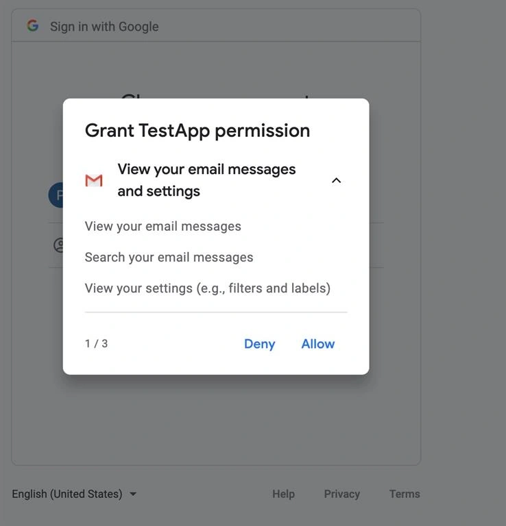 Google OAuth Authorization Using REST API