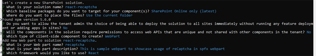 Google ReCaptcha In SharePoint Framework Webpart(SPFx)