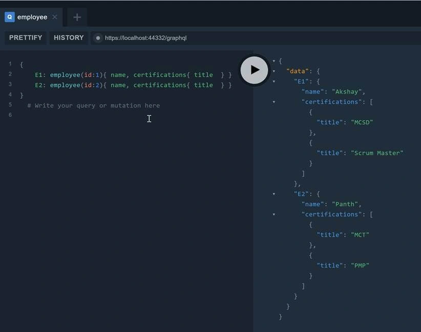 GraphQL In .NET Core Web API With Entity Framework Core