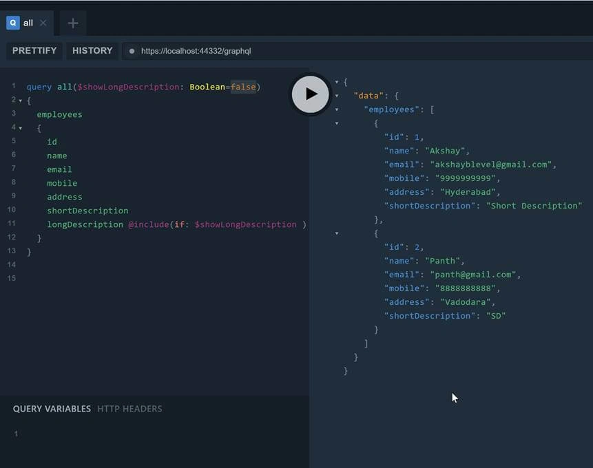 GraphQL In .NET Core Web API With Entity Framework Core