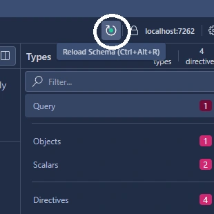 Reload schema