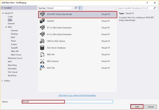 ADO.NET Entity Data Model