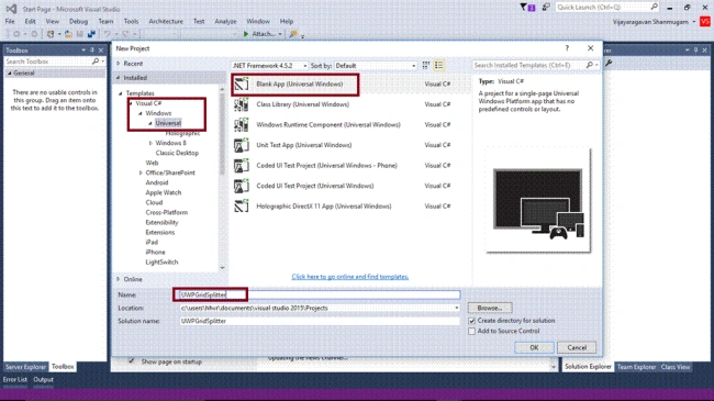 Visual studio 2015