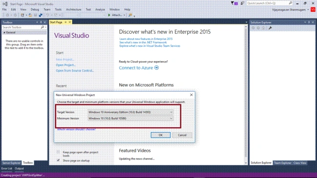 Visual studio 2015