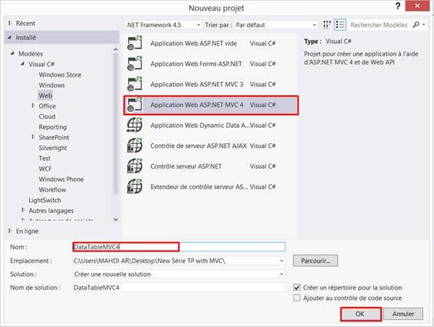 MVC application