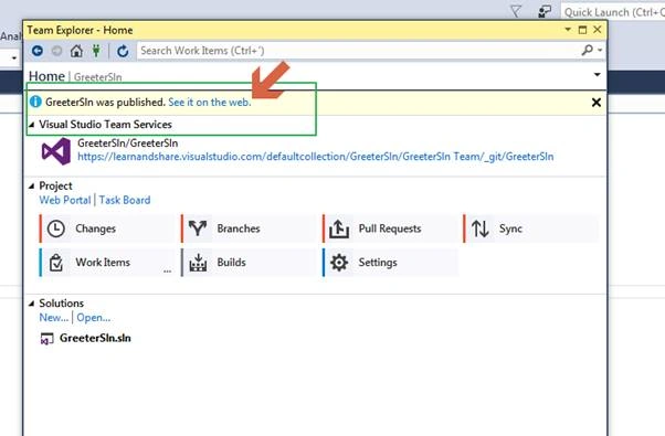 Visual Studio Team Service