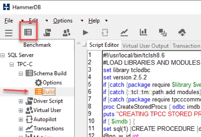 HammerDB for Azure SQL DB