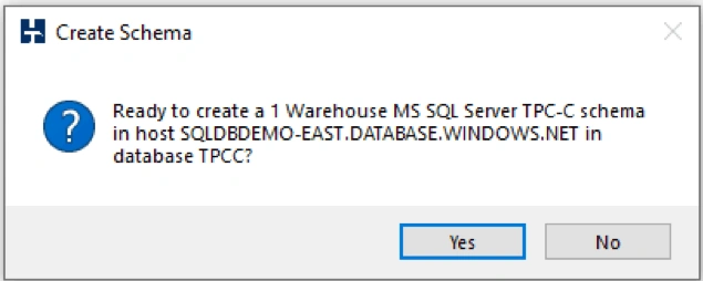HammerDB for Azure SQL DB