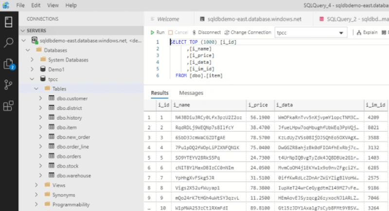 HammerDB for Azure SQL DB