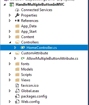 Handle Multiple Submit Buttons In Same Form In MVC