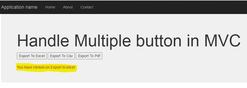 Handle Multiple Submit Buttons In Same Form In MVC