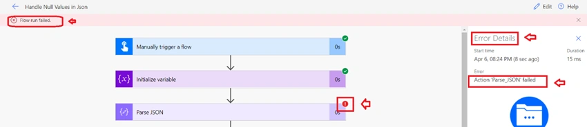 Handle Nulls in Parse JSON Action in Power Automate