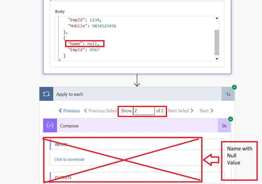 Handle Nulls in Parse JSON Action in Power Automate