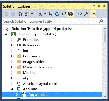 App.xaml.cs Page