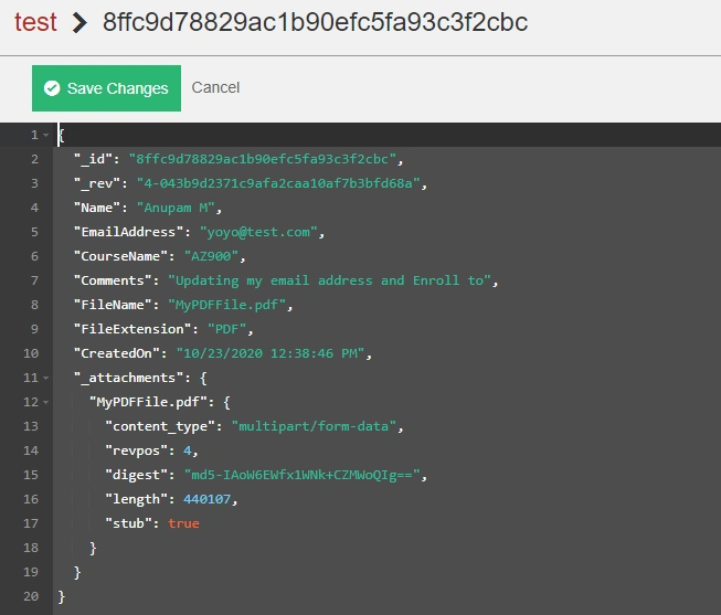 Handling Attachments/Files Into CouchDB Via Rest API In ASP.NET Core