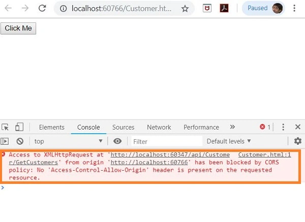 Handling Cross Domain Call In ASP.NET WEB API