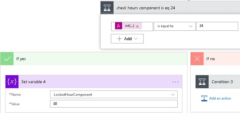 Check hours component