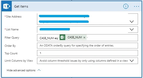 Filtering data