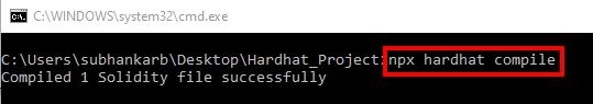compile smart contract