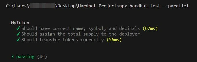 test smart contract