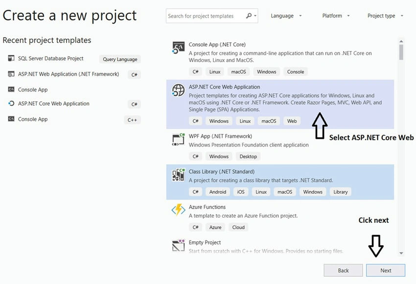 Create new project