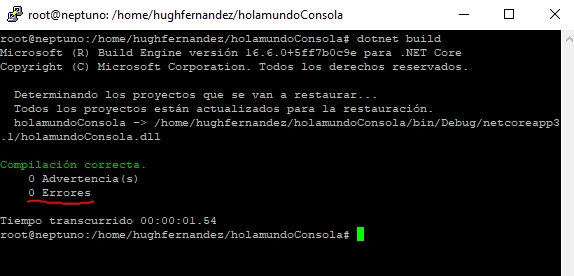 Hello World .NET Core On Linux